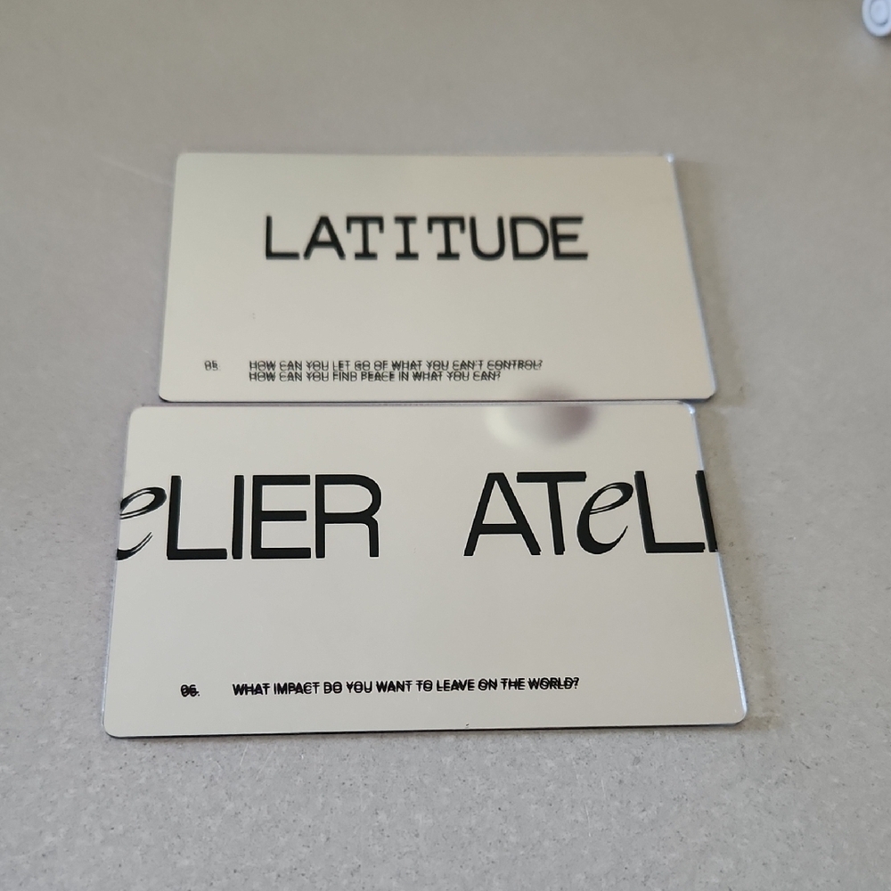 Atelier Latitude Silver Planner Cards